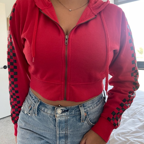 Forever 21 Cropped Zip up - Picture 1 of 5